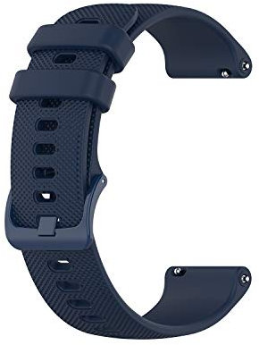 Eono Bracelets de Montres Silicone, 18mm Remplacement Libération Rapide en Silicone Souple Caoutchouc pour Femme Homme 18mm 20mm 22mm, Bleu