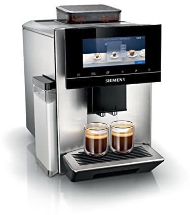Siemens Kaffeevollautomat EQ900 TQ903D03, App-Steuerung, intuitives Full-Touch-Display, Barista-Modus, AromaBoost, Geräuschreduzierung, Premiummahlwerk, automatische Dampfreinigung, 1500 W, edelstahl