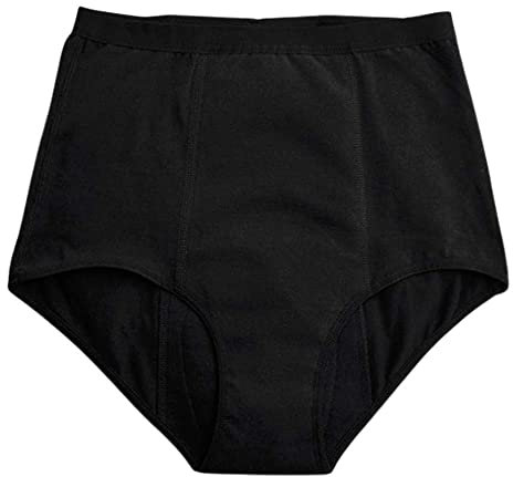 IMSEVIMSE Periodenslip High Waist, Black, Größe XS, heavy flow (2er Pack)
