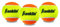 Franklin Sports Drucklose Tennisbälle, offizielle Größe, Niederdruck-Tennisbälle, ideal für Training und Übung, 3er-Pack Dosen mit niedriger Sprungkraft, alle Court-Oberflächenbälle, Orange