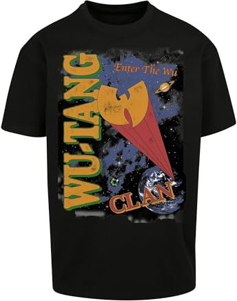 Mister Tee Herren T-Shirt Wu-Tang Clan Enter The Wu Oversize Tee Black XL