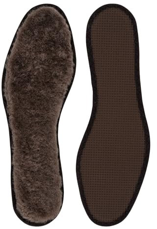 Bama Premium Lambskin Komforteinlegesohle aus echtem, Lammfell für extreme Kälte - Unisex Winter Wärme Einlegesohle für Winterschuhe, 1Paar - 40/41 EUR