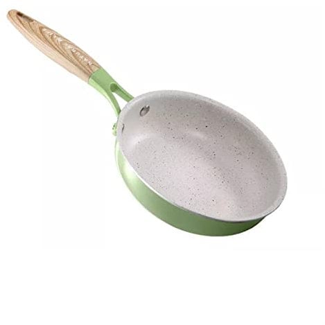 NEWCES Soup Pot Non Stick Frying Pan with Wooden Handle Cooking Pot Set Breakfast Crepe Maker Pan Korean Cookware Saucepan Ramen Milk Pot