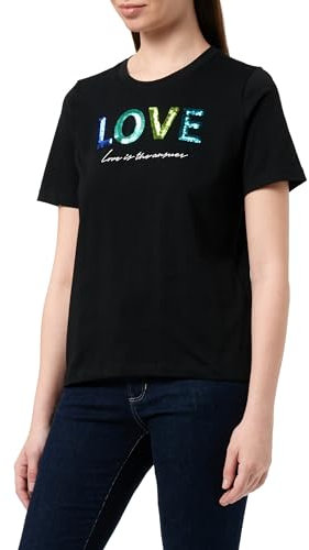 T-Shirt mit Pailletten