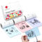 Phomemo Farbdruckerpapier für T02/M02/M02 Pro/M02S/M02X/M02L/M03/M03AS/M04S/M04AS/M832/M833/M834/M835 Thermodrucker, 3 Rollen selbstklebendes Thermo-Farbaufkleberpapier, 50 mm x 3,5 m,Blau/Rosa/Lila