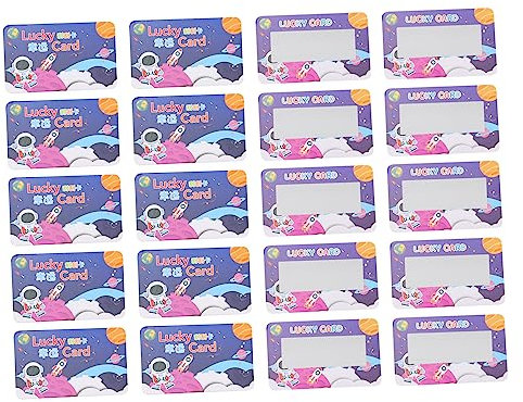 CAXUSD 100pezzi Biglietti Cartoon Grattare Per e Compleanni e Attività Divertenti Per Speciali Facili Usare Occasione