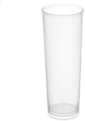 Tradineur Lot de 5 paquets de 10 gobelets en plastique réutilisables, extra résistants, recyclables, hygiéniques, empilables, passent au lave-vaisselle, 14,7 x 6 cm, 300 ml, total 50 pièces