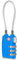 CFMOUR TSA Locks Lot de 1, 2, 3, 4, 5, 6 cadenas de sécurité à combinaison de câble de voyage à 3 chiffres pour valise, valise, sac, cadenas à code – Bleu (lot de 1)