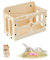 SUPERFINDINGS Holz Heuraufe Für Meerschweinchen Kaninchen Chinchillas Guinea Pig Und Andere Kleintiere Futterspender Und Halter Für Gras Im Käfig