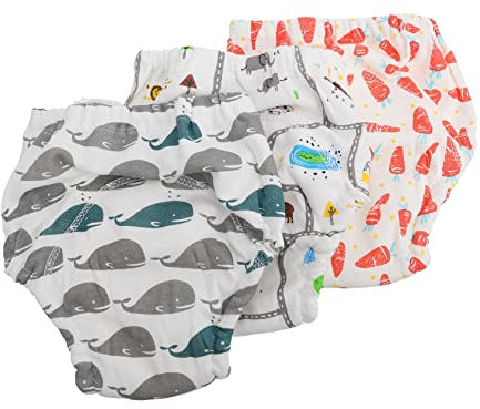 Beatifufu Trainingshose 4-lagige Waschbare Babywindel Lernhose Mit Innenschicht Größe l 3 Stück Für Säuglinge Und Kleinkinder