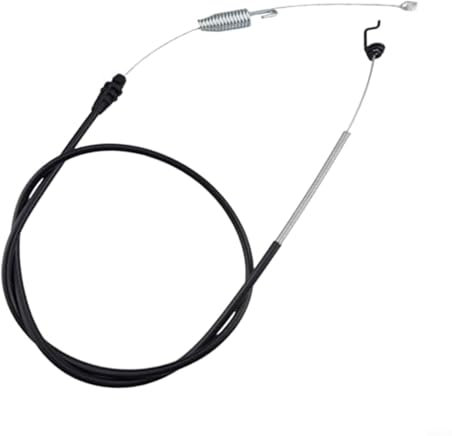 HEIBTENY 127-6867 Câble de traction pour tondeuse pour Toro 20200, 20975, 20976, 20977, 20978, 21199, 21199HD, 21200 65 x 53 pouces (Longueur x longueur du câble) Noir + Argent