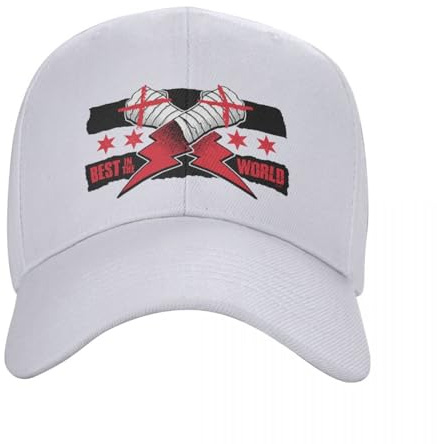 Baseball Kappe Baseball Cap Klassische Unisex Famous Wrestler cm Punk Baseballkappe für Erwachsene, verstellbare Papamütze, Damen und Herren, Hip Hop Snapback Caps