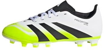 adidas Predator Club Firm Multi Ground Football Boots Kids, Botas de fútbol Unisex niños, Cloud White/Core Black/Lucid Lemon, 31 EU