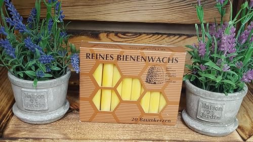 Christbaumkerzen 100% Bienenwachs