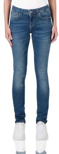 M.O.D Damenjeans Monika Slim Fit – Figurbetonte Slim Fit Jeans für Damen, Klassische Blaue Denim Hose, Bequeme Damenhose, Zeitlose Alltags- & Casual-Jeans, modische Damenmode
