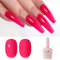 Imtiti Pink Gel Nail Polish, Hot Pink Gel Polish High Gloss Soak Off UV LED Nail Gel Polish Spring Summer Gel Polish Nail Art Manicure Salon DIY Design Gel Nail Kit 10ml