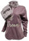 GARGIX Pigiama Donna Molto Caldo Pile Maglia E Pantalone S M L XL Invernale (IT, Testo, S, Regular, Regular, S, DP-4 Vino)