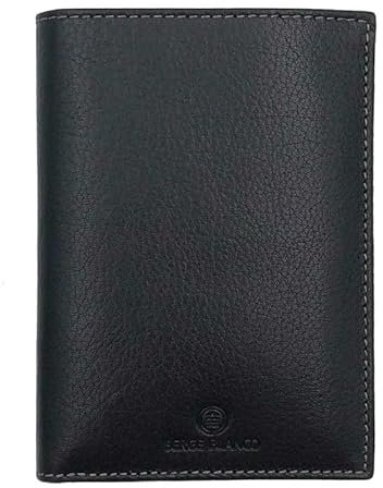 Serge Blanco - Portefeuille en Cuir Homme Marfa - Noir - 11 x 15,2 x 2 cm - Noir