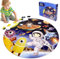 Kulveanju Kinder Puzzle ab 4 5 6 Jahre, 128 Teile Raumschiff Bodenpuzzle, Große Kinderpuzzle Spielzeug Kreisförmig, Puzzle für Jungen und Mädchen 3-7 Jährige Geschenk, 42x42 cm