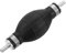sourcing map 6mm (1/4) Rubber Fuel Primer Pump, Transfer Vacuum Hose Hand Siphon Bulb, One Way Fuel Primer for Gasoline Petrol Marine Diesel Boat, Silver