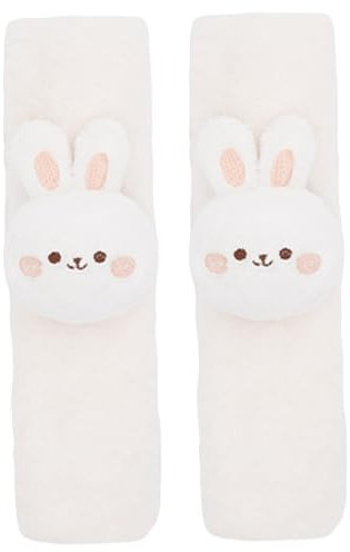 Sicherheitsgurtkissen, Sicherheitsgurtabdeckung 1 Paar 9,5x2,8 Zoll Sicherheitsgurtkissen süße Hasenplüschabdeckungen für Zuhause