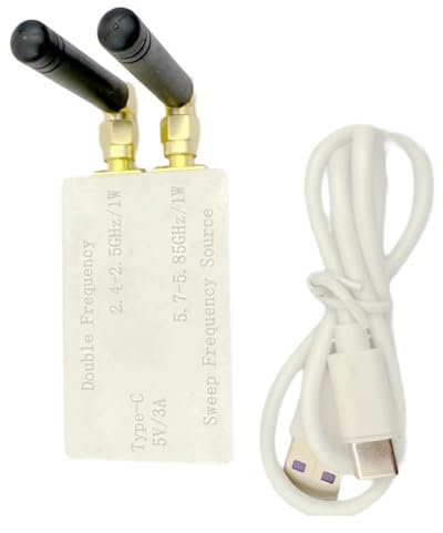 Wrtysully Generatore di Segnali VCO con Doppia Frequenza WiFi Bluetooth A 1W 2,4GHz 5,8GHz con Antenna Doppia