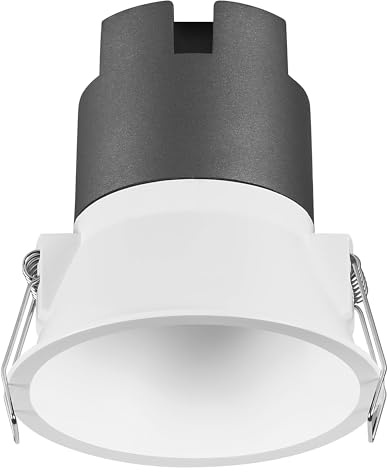 OSRAM SPOT TWIST Einbau-Downlight, weiß, 10W, 800lm, 830 WT, 93mm Durchmesser, warmweiße Lichtfarbe, bis zu 90% Energieersparnis im Vergleich zu Halogen-Downlights, einfache Montage, 3000K