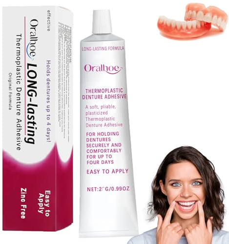 Jeremytis Thermoplastischer Zahnprothesenkleber,thermoplastische Haftcreme Für Zahnprothesen,thermoplastic Denture Adhesive,kleber Für Zahnprothesen.-1pcs