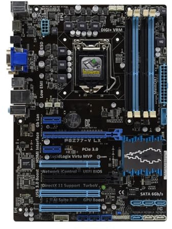 scheda madre Scheda Madre Fit For ASUS P8Z77-V LX DDR3 Intel Z77 Socket LGA 1155 For Processori Core Di Seconda E Terza Generazione I5 2500 I7 3770 ATX Usata