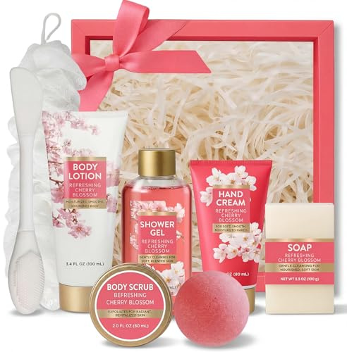 Coffret cadeau pour femme | Cadeau d'anniversaire pour femme, kit d'entretien pour elle, coffret cadeau Wellness violet, cadeau de Noël pour maman