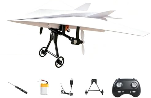 RC Paper Airplane DIY Kit, DIY Electric Remote Control Airplane, Lightweight Foldable Easy to Fly, Tech Gadgets Gifts for Hobbyists & Beginners (Paper airplanes NOT include)