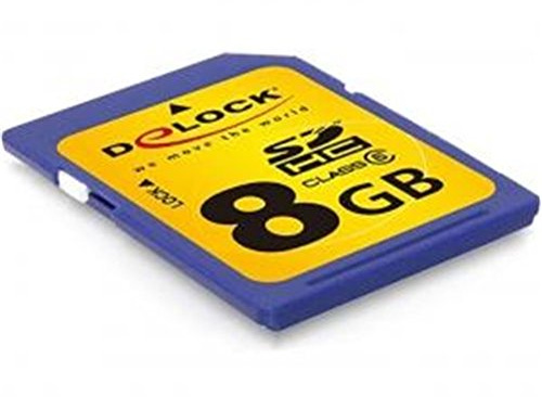 DeLOCK 55733 8GB SDHC Class 6 Flash Memory – Flash-Speicher (8 GB, SDHC, Class 6, 17 MB/s)