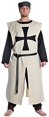 HEMAD Waffenrock Deutschritter schwarzes Tatzenkreuz Mittelalter Baumwolle