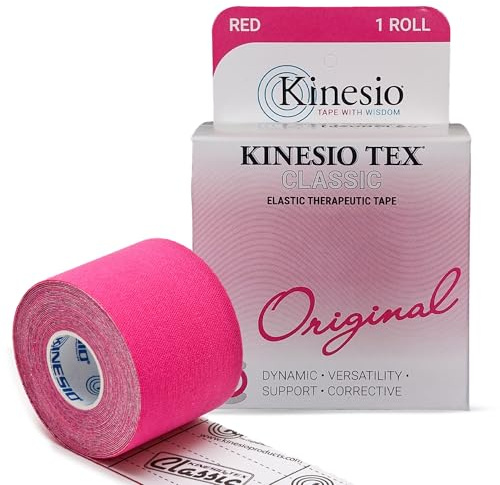 Kinesio Taping - Elastic Therapeutic Athletic Tape Tex Classic - Red – 2 in. x 13 ft