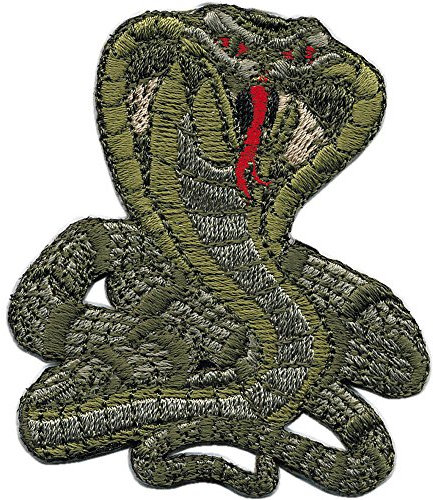 Aufnäher - Kobra - 03167 - Gr. ca. 5,5 x 6,5 cm - Patches Stick Applikation