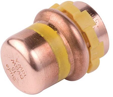 bouchon à sertir - pour tube cuivre - gaz - diamètre 22 mm - comap 5301vg22