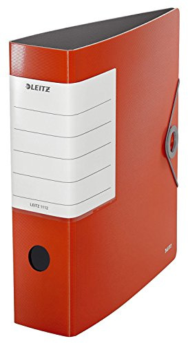 Leitz Qualitäts-Ordner 180° Solid A4 für ca. 500 Blatt (hellrot, 10er Vorteilspack)
