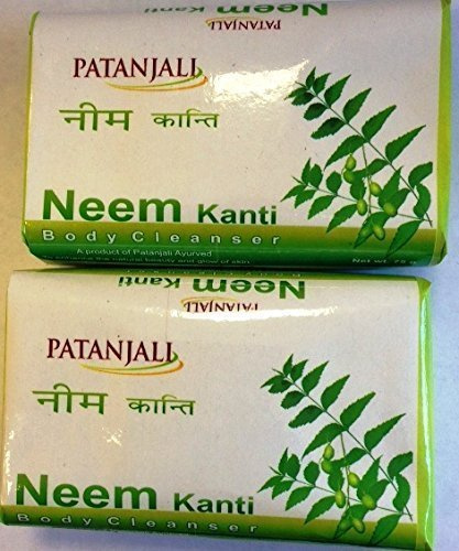 Patanjali Kanti Neem Soap (Body Cleanser) 75gm (Pack of 2) by Patanjali