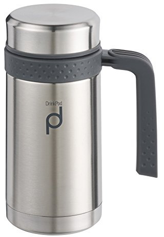 DrinkPod Vacuum Insulated Leak-Proof Flask, 450ml, Satin