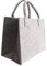 CB Home & Style Filztasche Einkaufstasche Tasche Shopper ca. 35 x 20 x 28 cm (Hellgrau-Anthrazit)