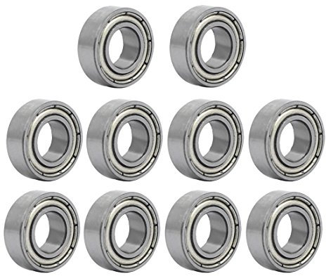 sourcing map 10 STK Kugellager Doppelte Abschirmung Radial Tiefe Rillen MR126ZZ 6mmx12mmx4mm de