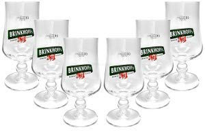 Brinkhoffs Pilsener Kelch Tulpen Glas Gläser-Set - 6x Biertulpen 0,2l geeicht