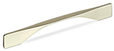 SOTECH Möbelgriff FRANCO BA 160 mm Edelstahloptik | Schrankgriff Länge 203 mm schlanker Bügelgriff von SCHÜCO ALU COMPETENCE