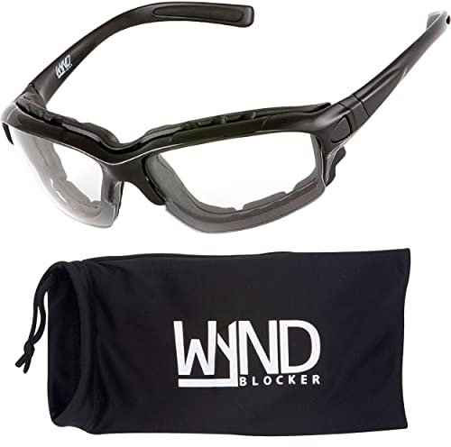 WYND Blocker Motorradbrille Extreme Sportsonnenbrille, Schwarz (Black | Clear), Medium