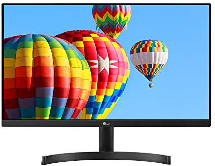 LG 24MK600M-B 24'' Full HD (1920 x 1080) IPS Display with 3-Side Virtually Borderless Design and Radeon FreeSync Technology and Dual HDMI, Black