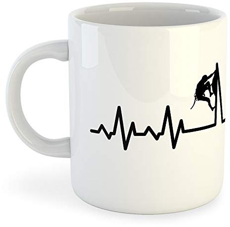 K KRUSKIS - Taza 325 ml Montañismo Climbing Heartbeat