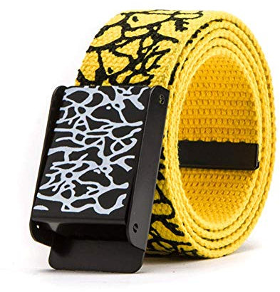 AMOYER Unisex Graffiti Leinwand Gürtel Breathable beiläufige Riss Gürtel für Männer Frauen