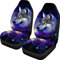 Coloranimal 3D Galaxy Wolf Autositzbezug 2-teiliges Set, universell passend für alle Fahrzeuge, waschbares Auto-Vordersitzkissen