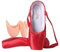 Daydance Ballett Spitzenschuhe Mädchen Satin Vorgenäht Ribbon Ballerina Schuhe mit Silikon Zehenpolster, Rot (rot), 16 EU