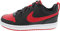Nike Court Borough Low 2 Sneaker, Black University Red White, 36 EU